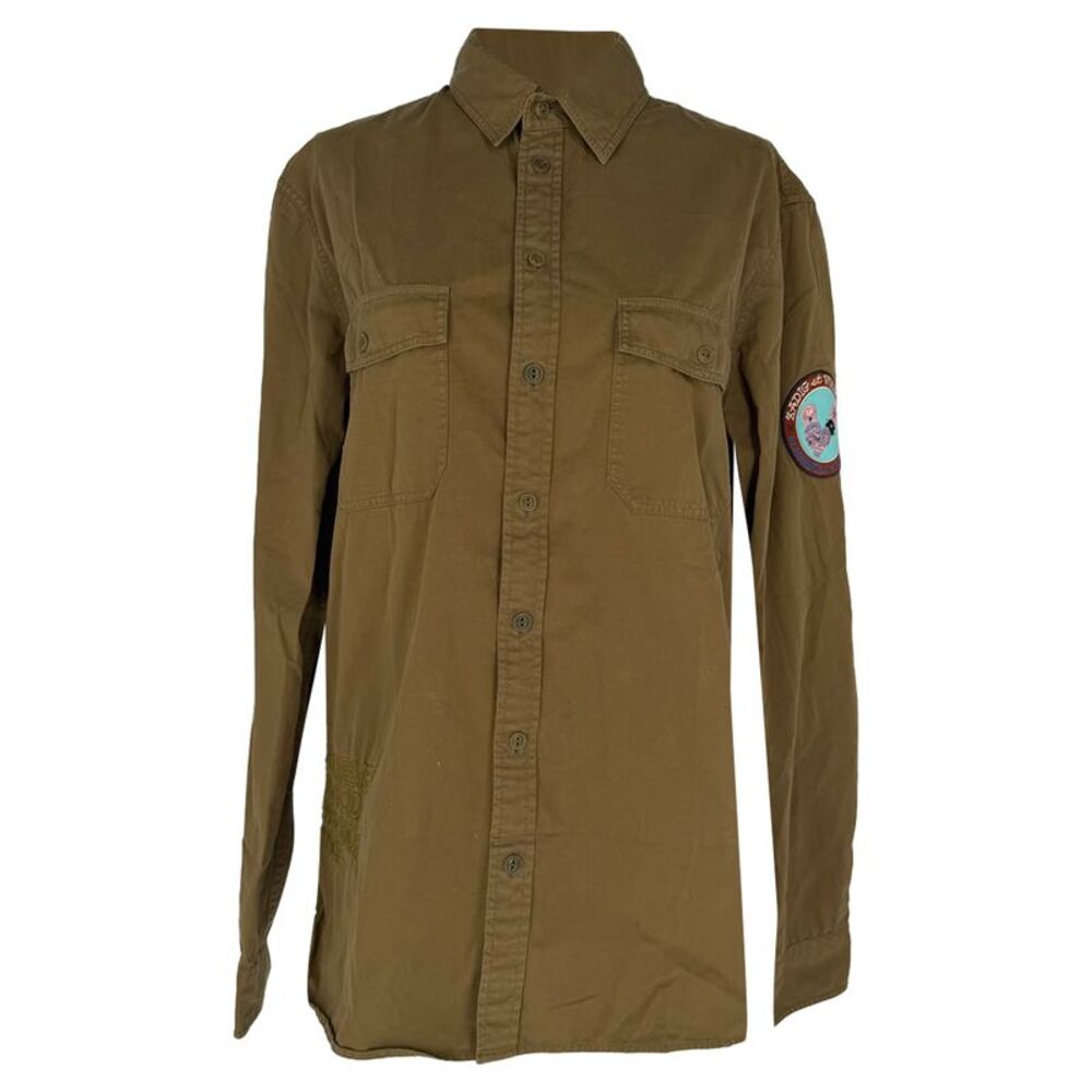 Zadig & Voltaire Utility Jacket in Olive Green Cotton